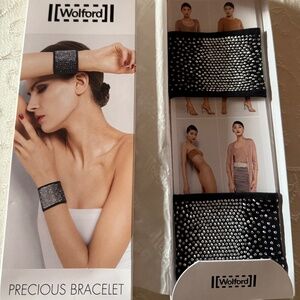 *Hard to Find*-NEW WOLFORD"PRECIOUS BRACELET" 2 IN PKG-BLACK & SILVER